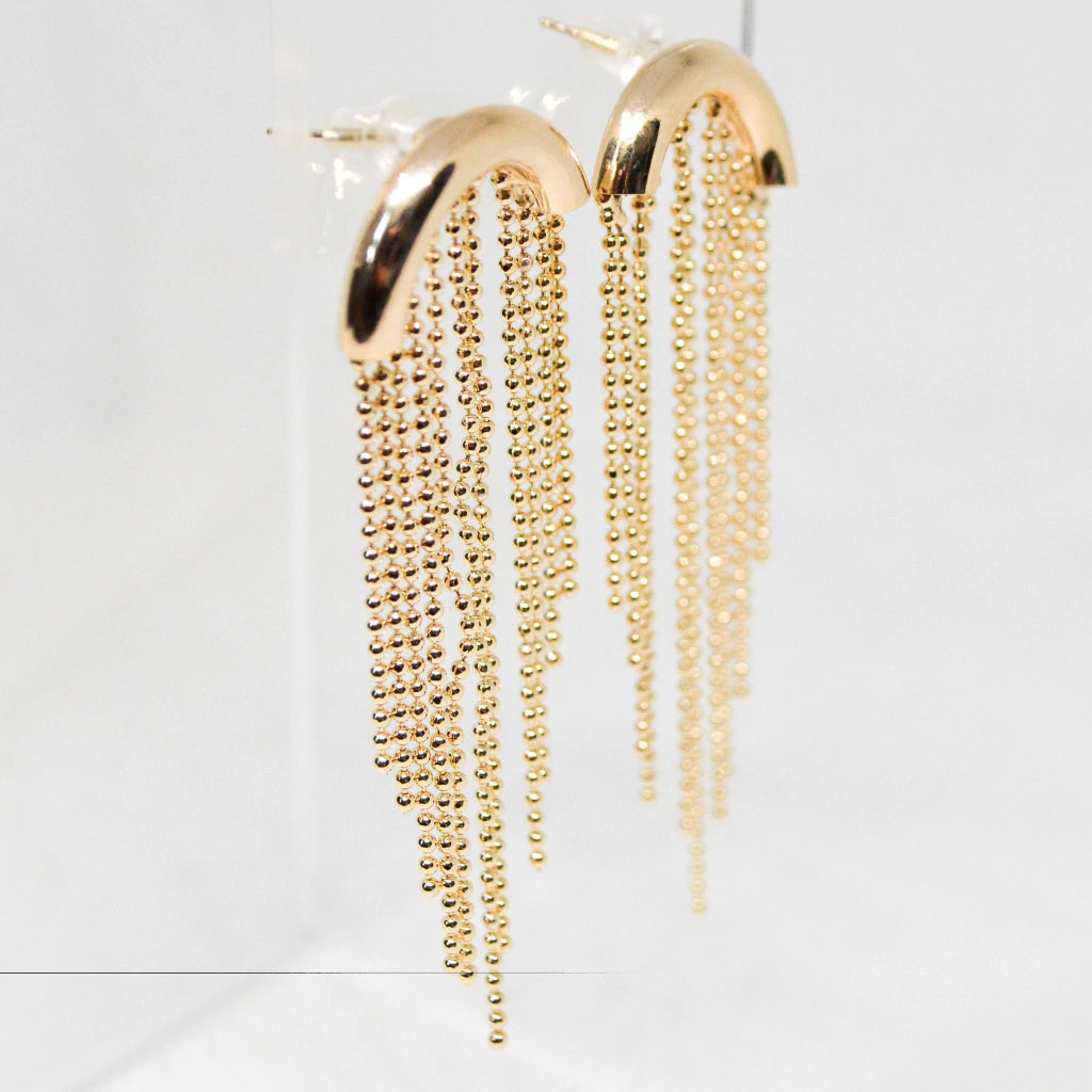 ARETES LLUVIA DORADA