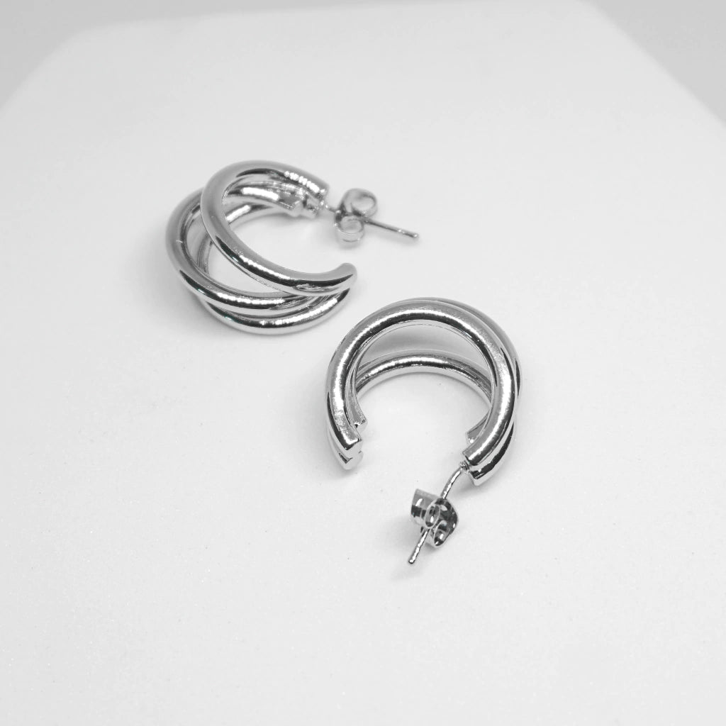 ARRACADAS JULIETA S PLATEADAS