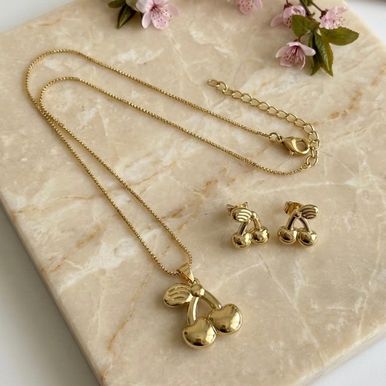 COLLAR SET CHERRIES