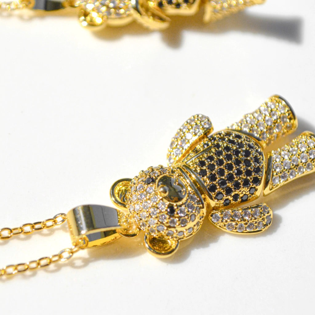 COLLAR OSO TEDDY NEGRO