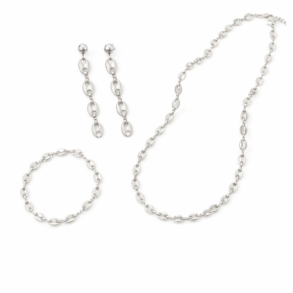 SET COLLAR GRANO DE CAFÉ MINI
