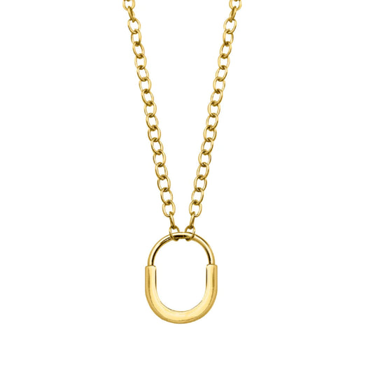 COLLAR CANDADO DORADO