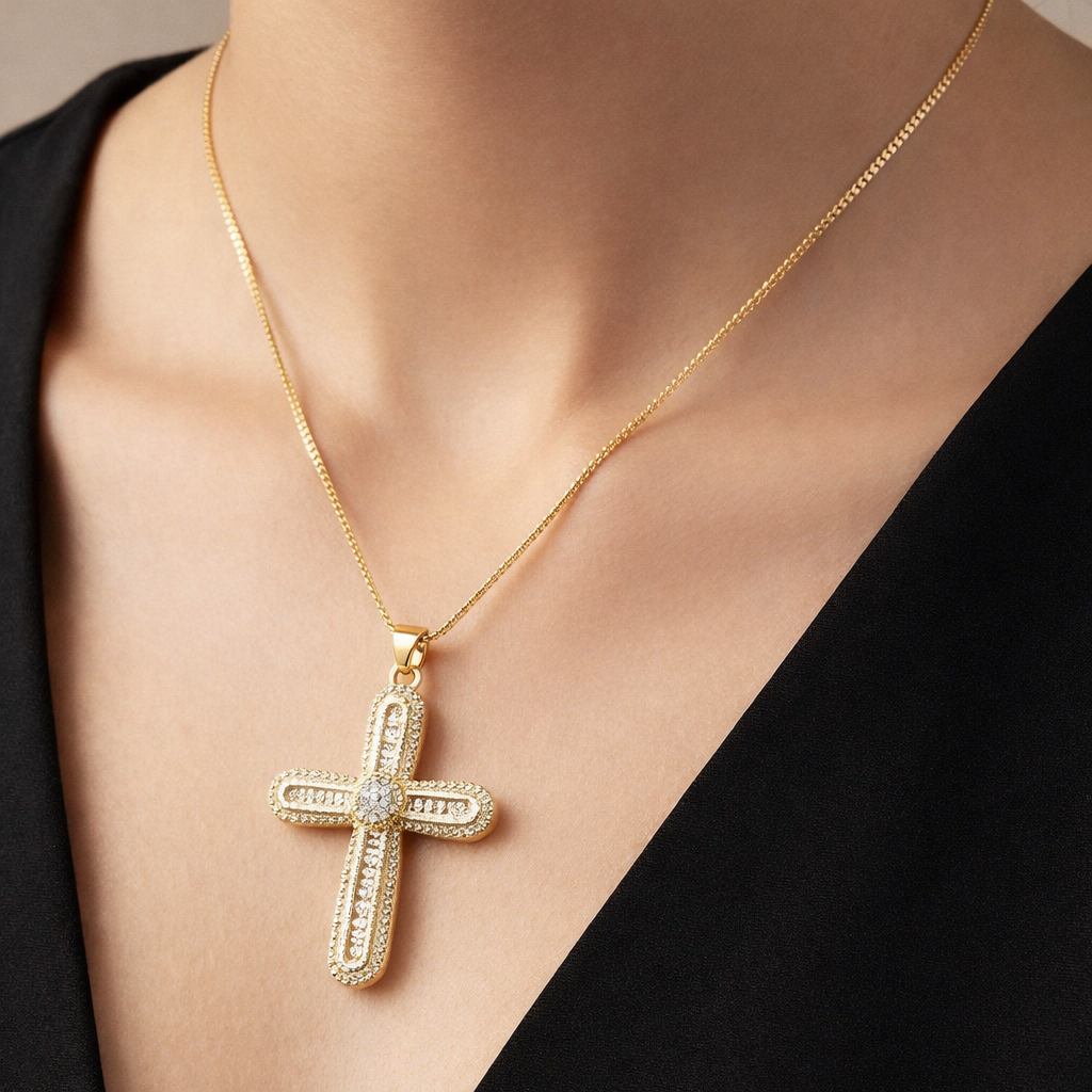 COLLAR CRUZ OVAL