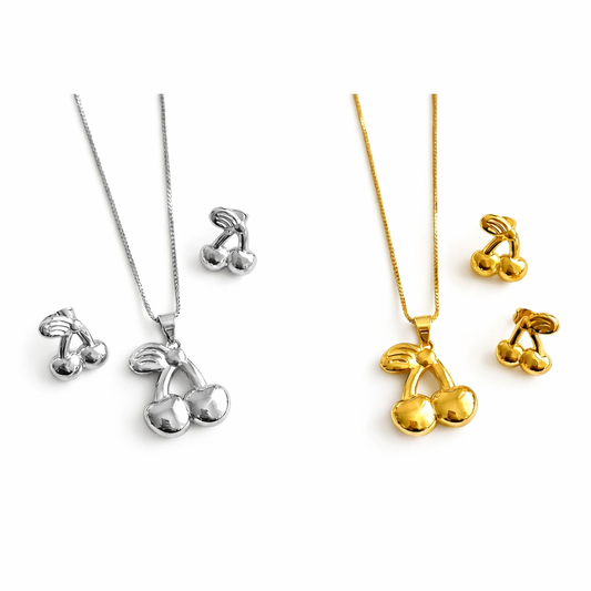 COLLAR SET CHERRIES