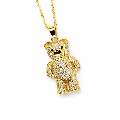 COLLAR OSO TEDDY BLANCO