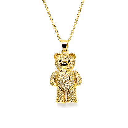 COLLAR OSO TEDDY BLANCO