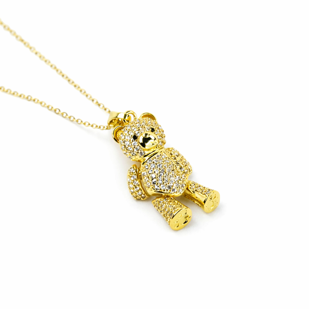 COLLAR OSO TEDDY BLANCO