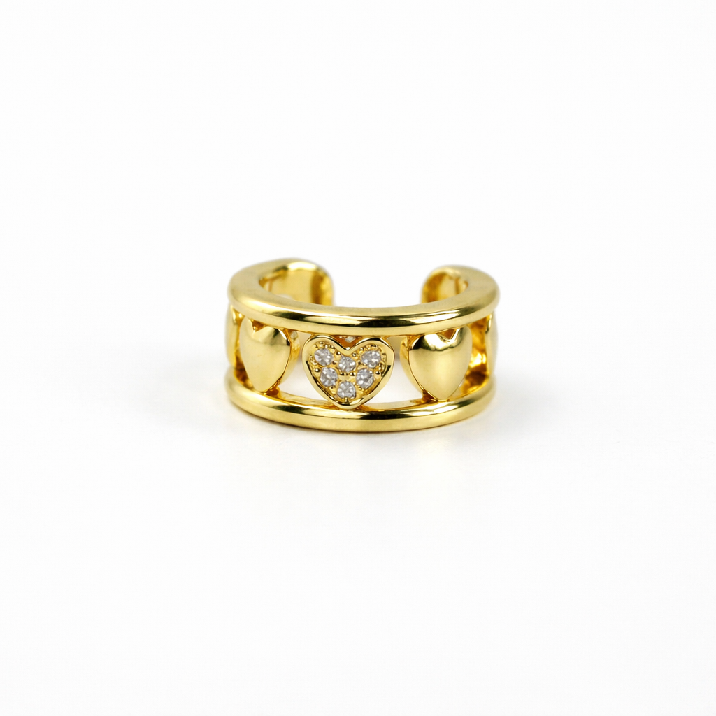 EAR CUFFS CORAZÓNES