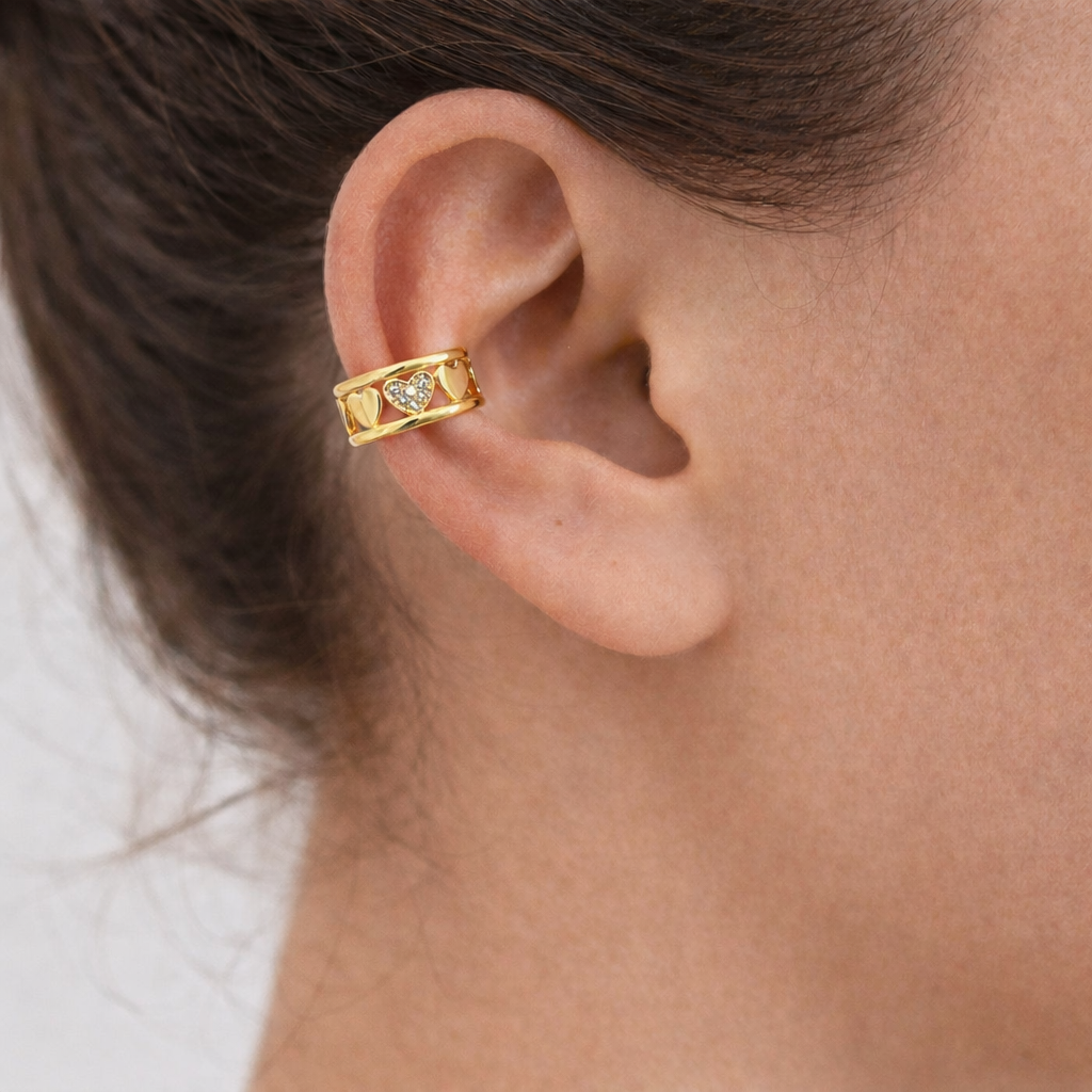 EAR CUFFS CORAZÓNES