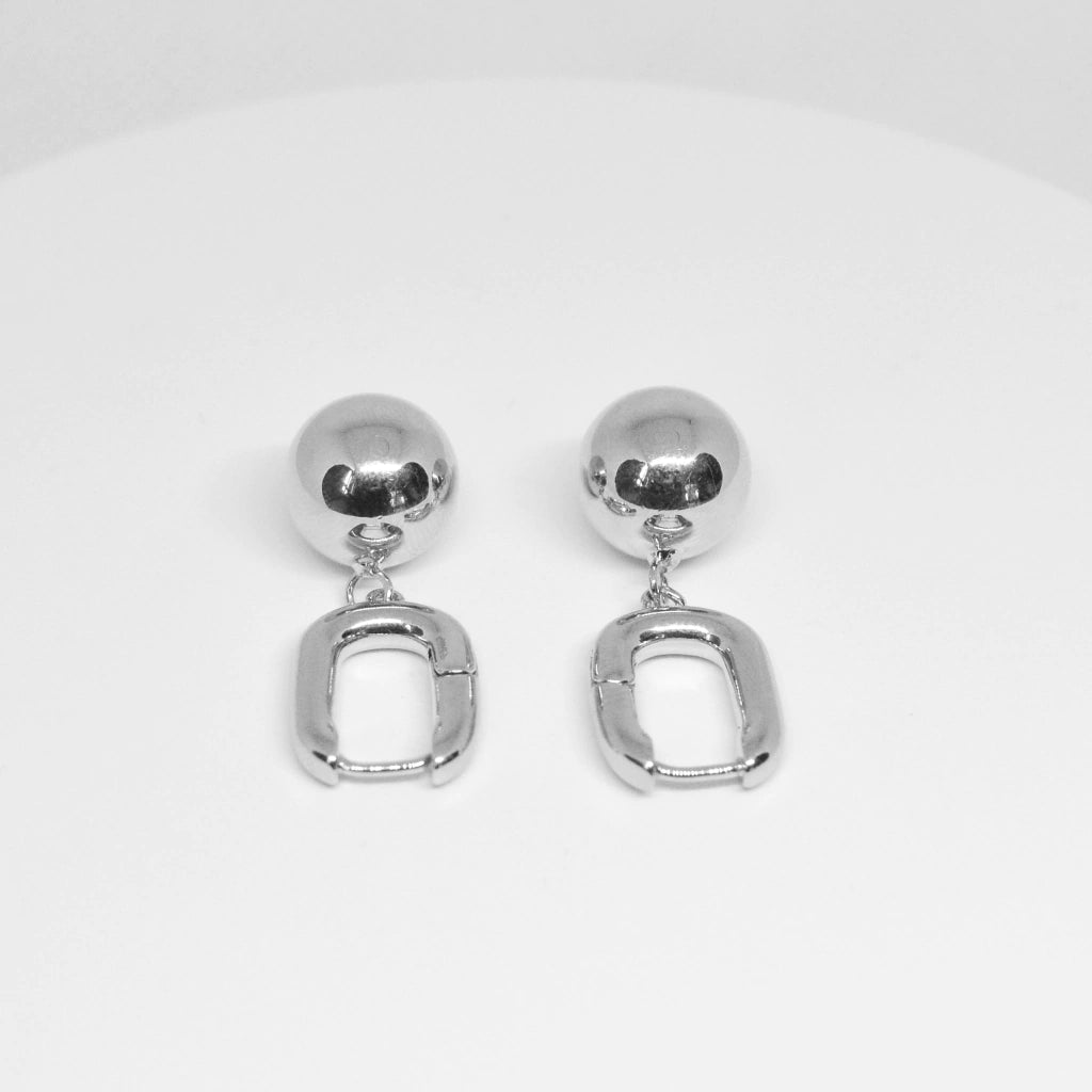 ARETES PAULETTE PLATEADOS