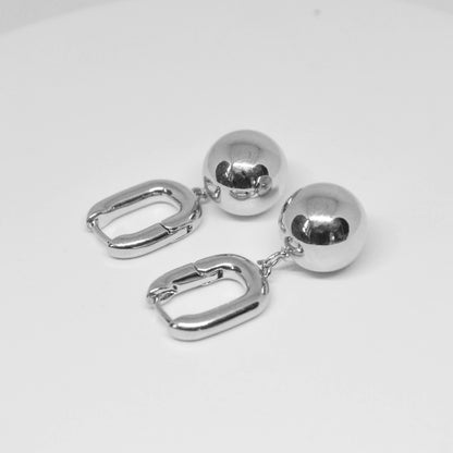 ARETES PAULETTE PLATEADOS