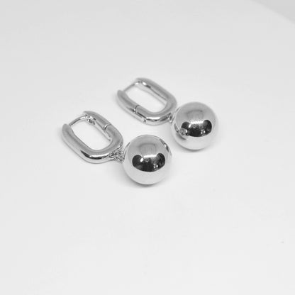 ARETES PAULETTE PLATEADOS