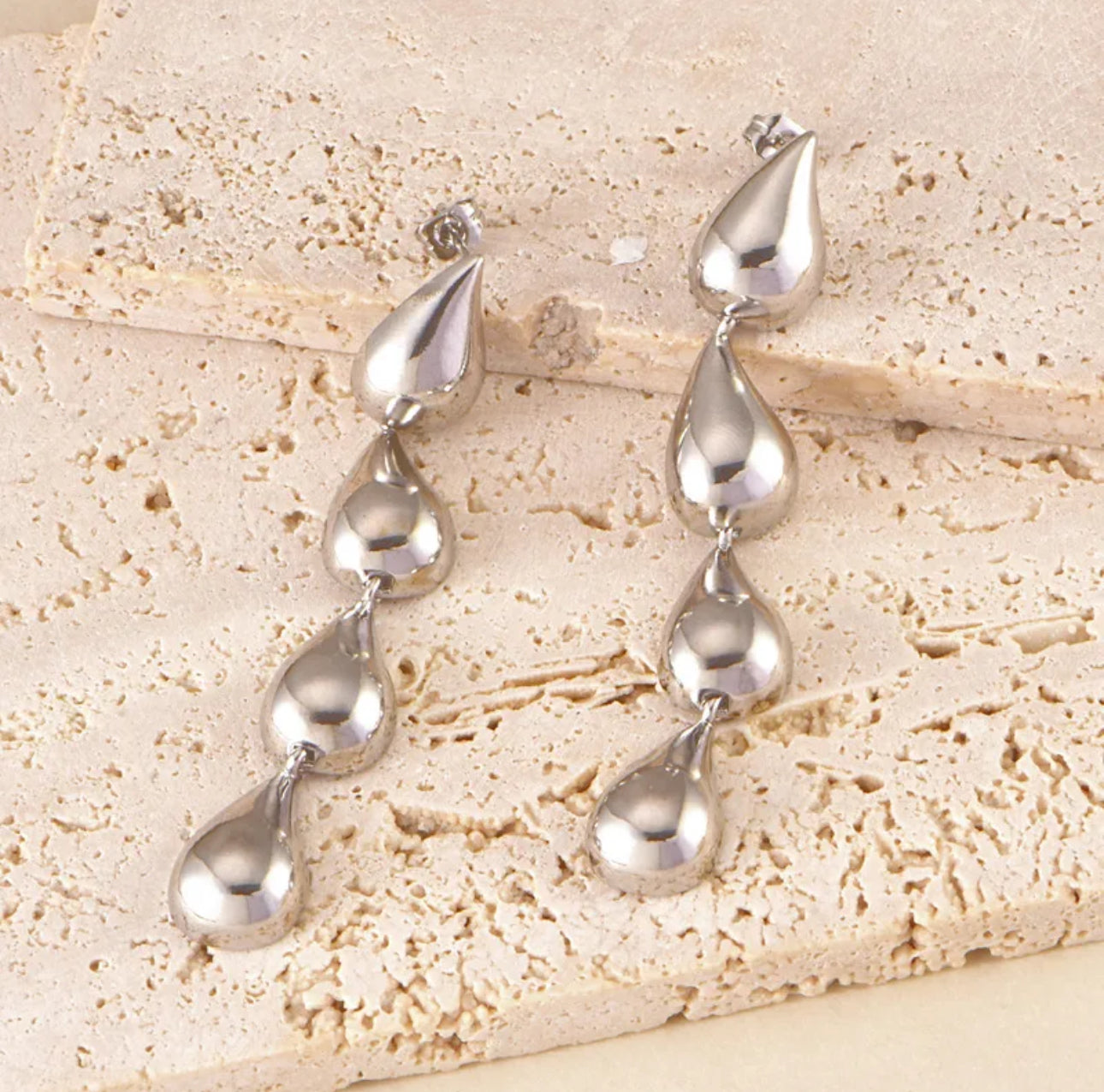 ARETES  GOTAS DE LLUVIA