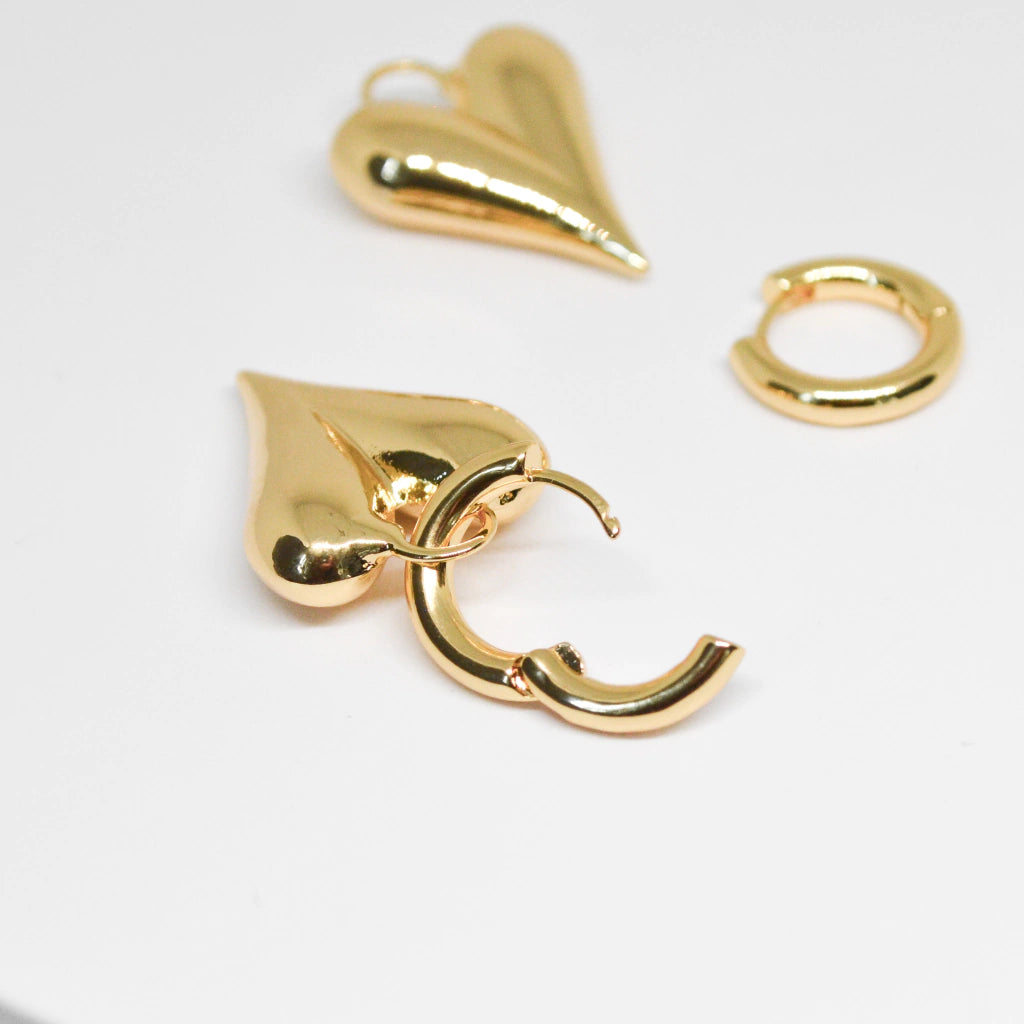 ARETES SAN VALENTÍN  / 2 EN 1