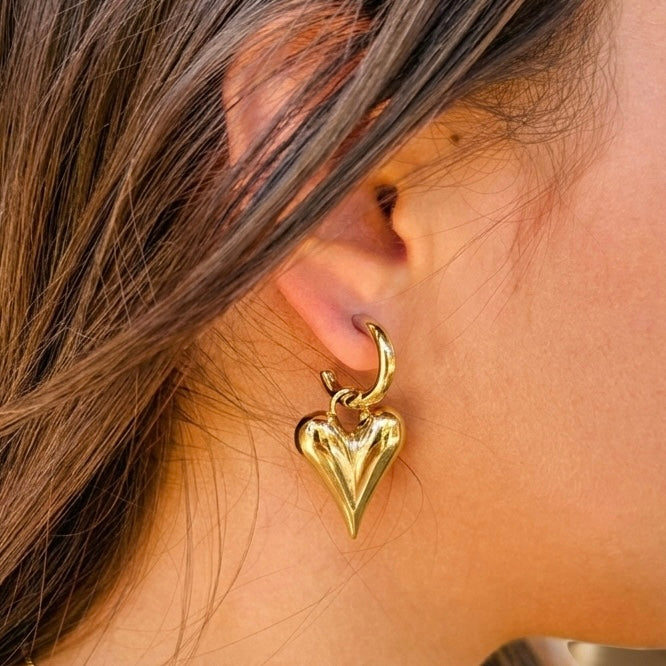 ARETES SAN VALENTÍN  / 2 EN 1