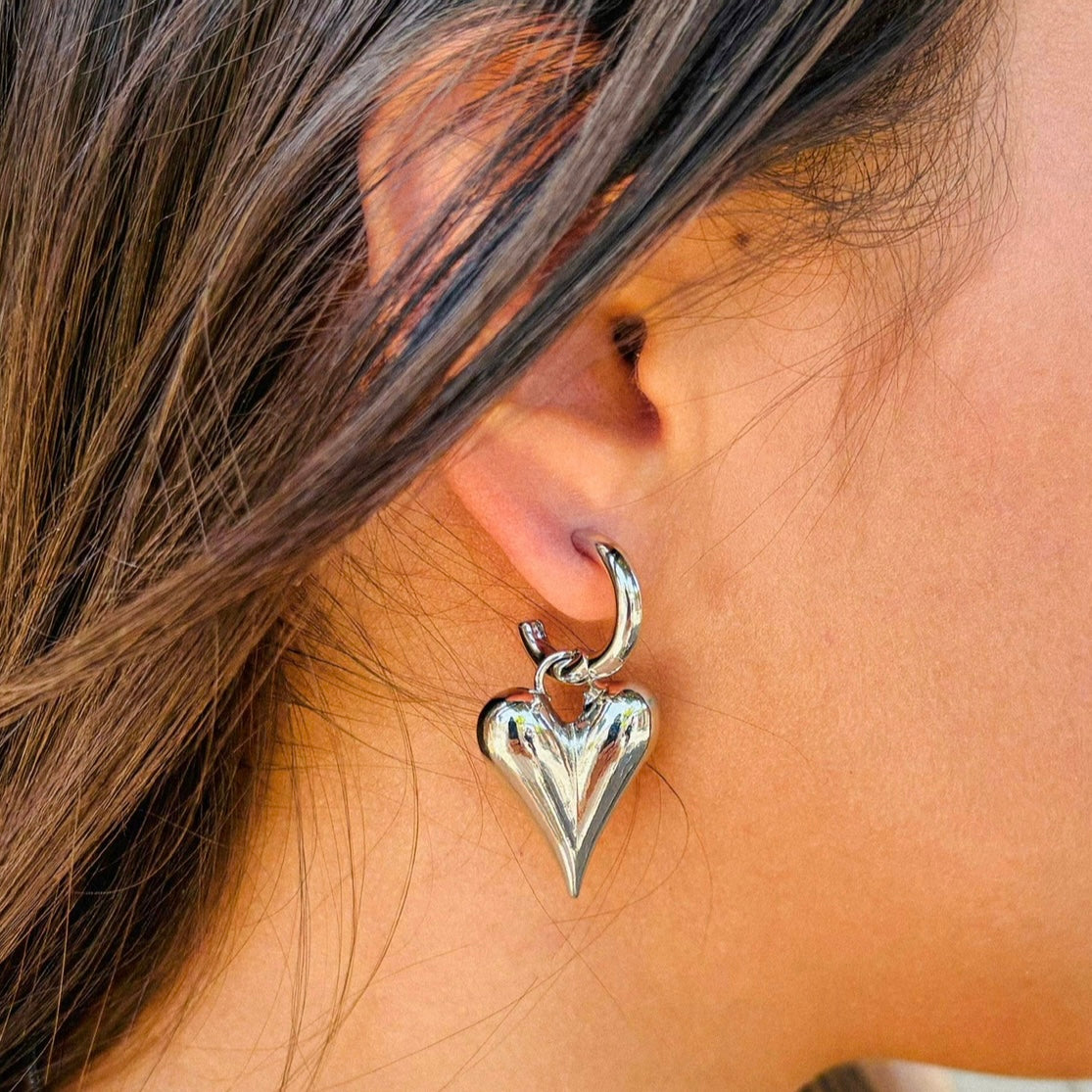 ARETES SAN VALENTÍN  / 2 EN 1