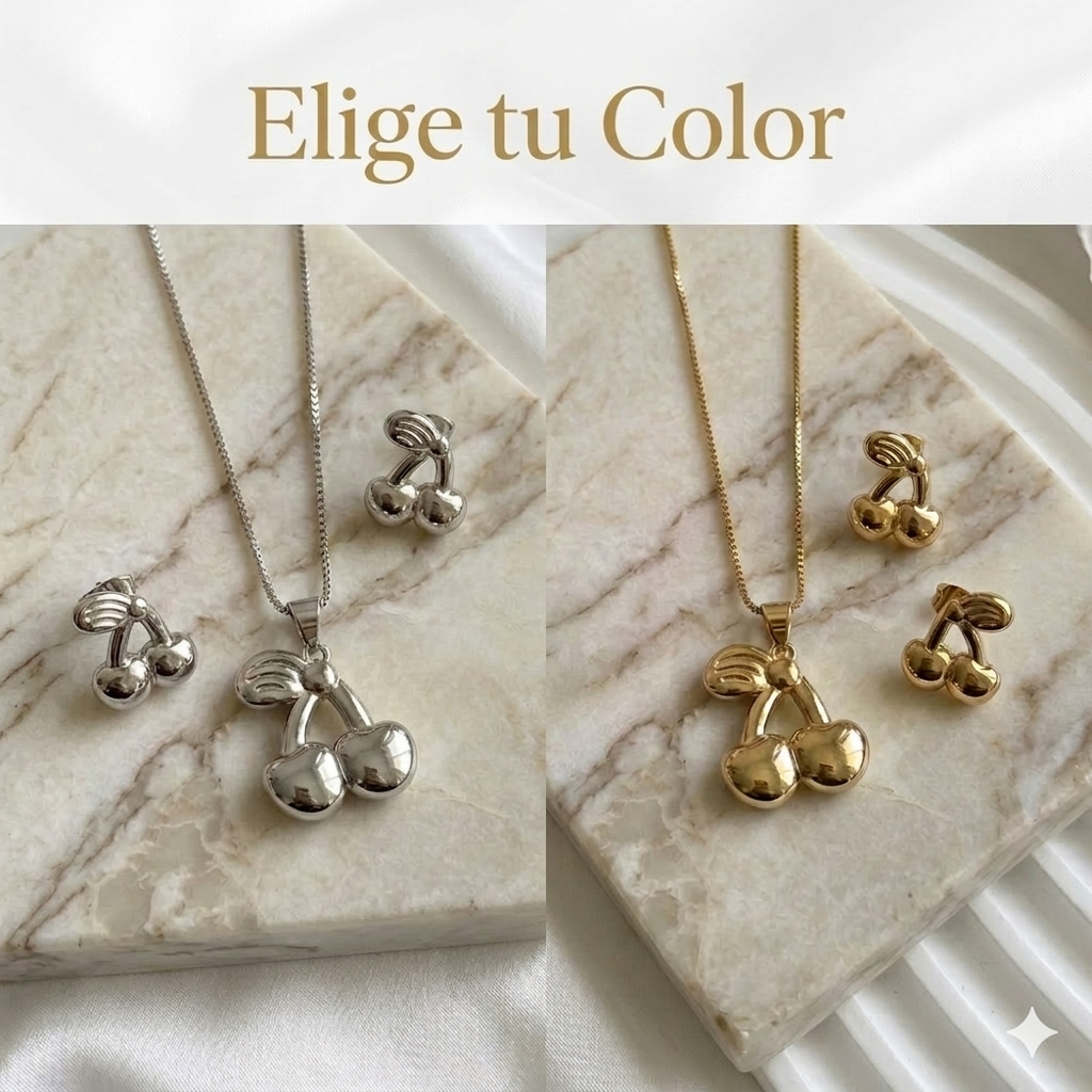 COLLAR SET CHERRIES