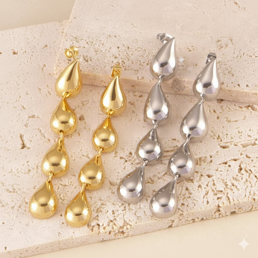 ARETES  GOTAS DE LLUVIA