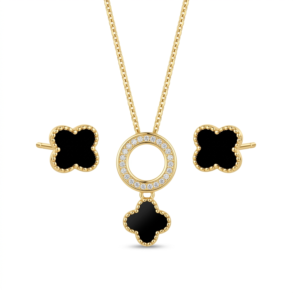 COLLAR SET TRÉBOL VAL