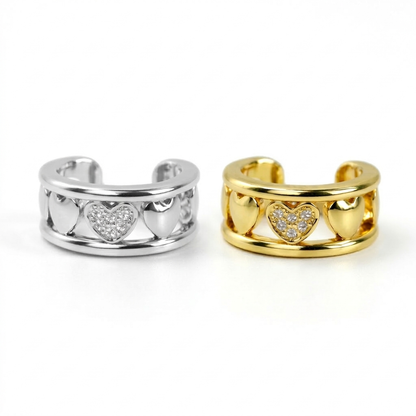 EAR CUFFS CORAZÓNES