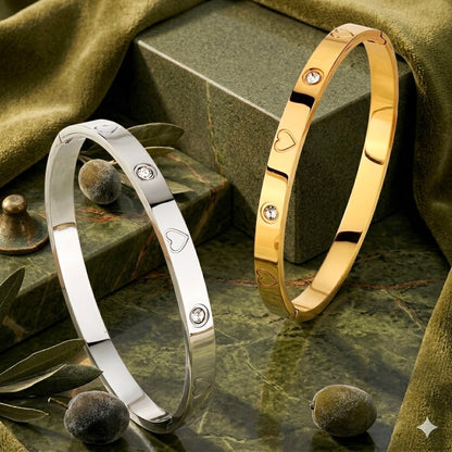 BRAZALETE CARMIN CORAZÓN