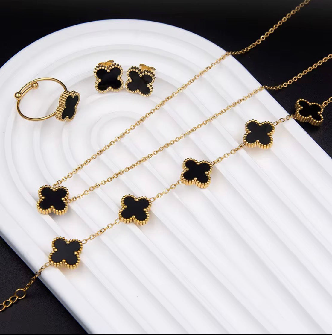 COLLAR SET TRÉBOL DUPE
