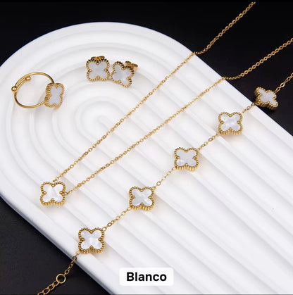 COLLAR SET TRÉBOL DUPE