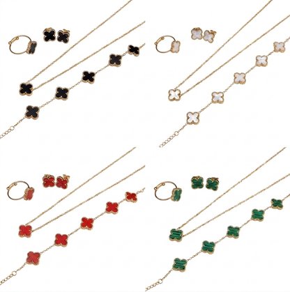 COLLAR SET TRÉBOL DUPE