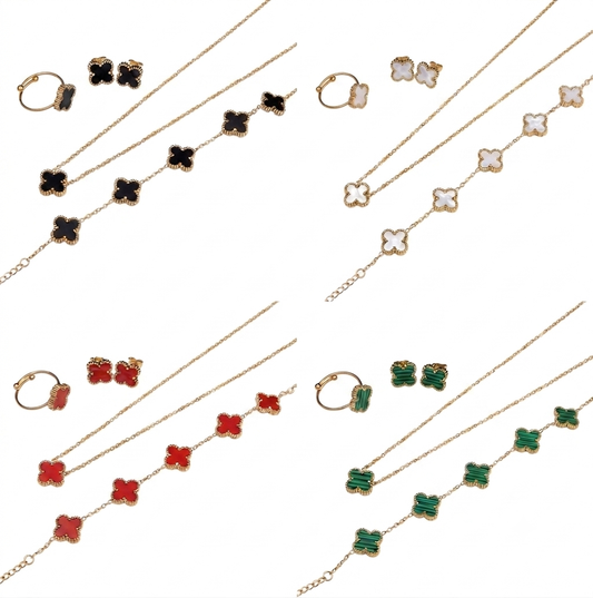 COLLAR SET TRÉBOL DUPE