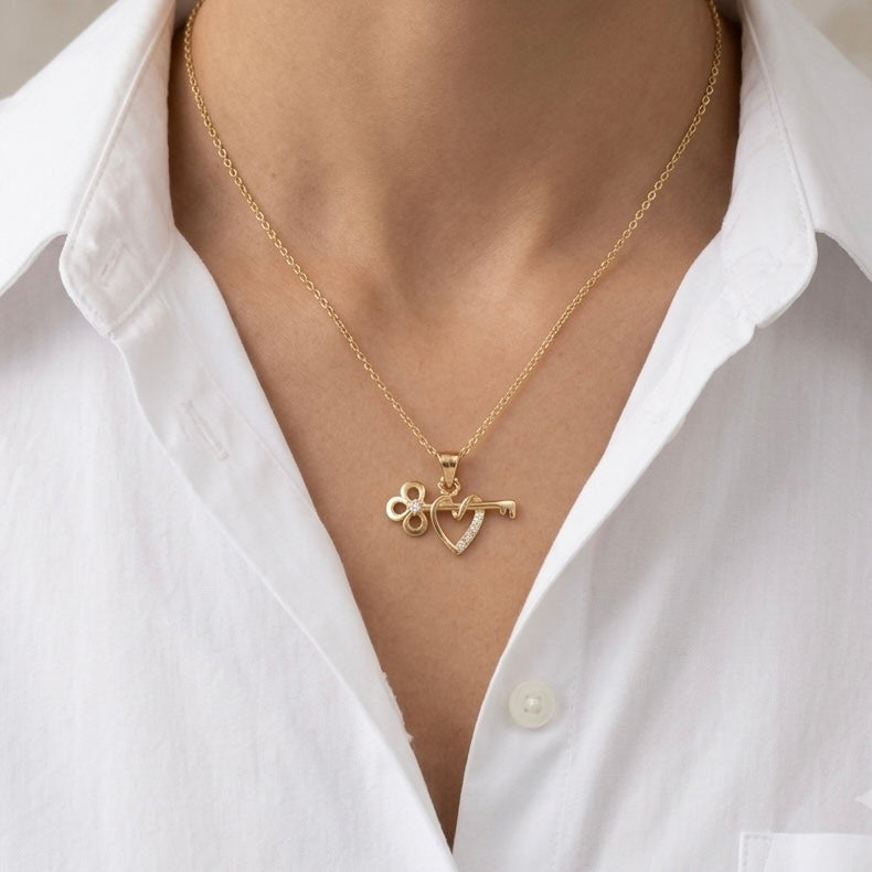 COLLAR LLAVE CORAZON
