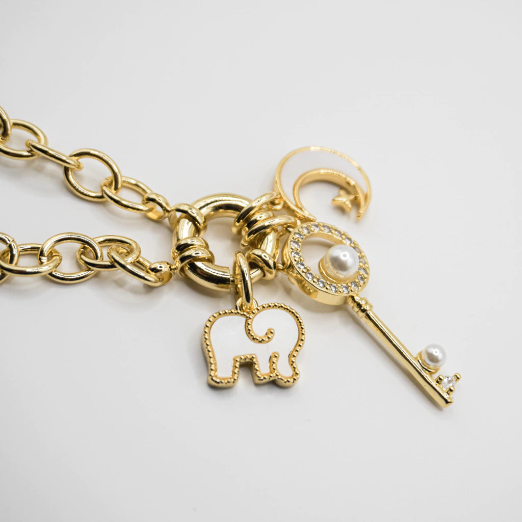 COLLAR LLAVE CON CHARMS