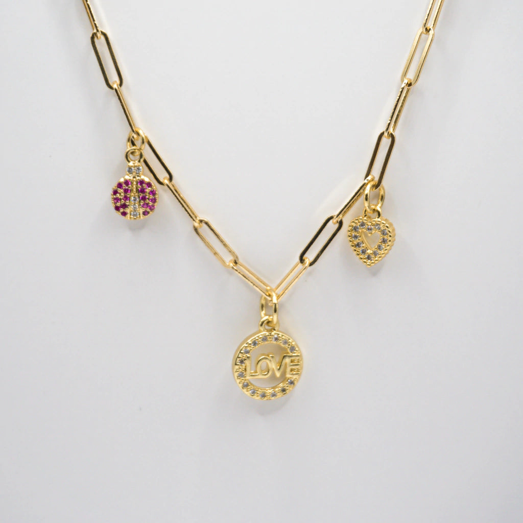COLLAR AMANDA CHARMS LOVE