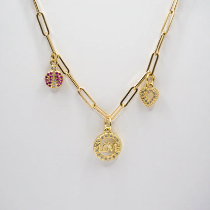 COLLAR AMANDA CHARMS LOVE