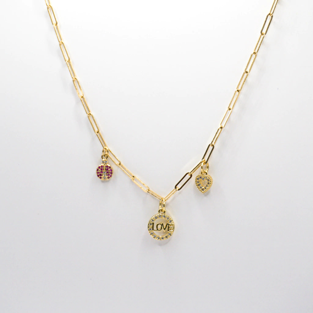 COLLAR AMANDA CHARMS LOVE