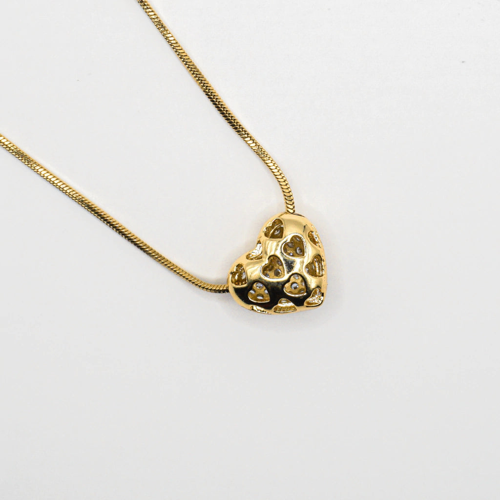 COLLAR CORAZÓN DOBLE CARA