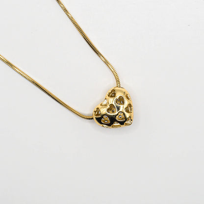 COLLAR CORAZÓN DOBLE CARA