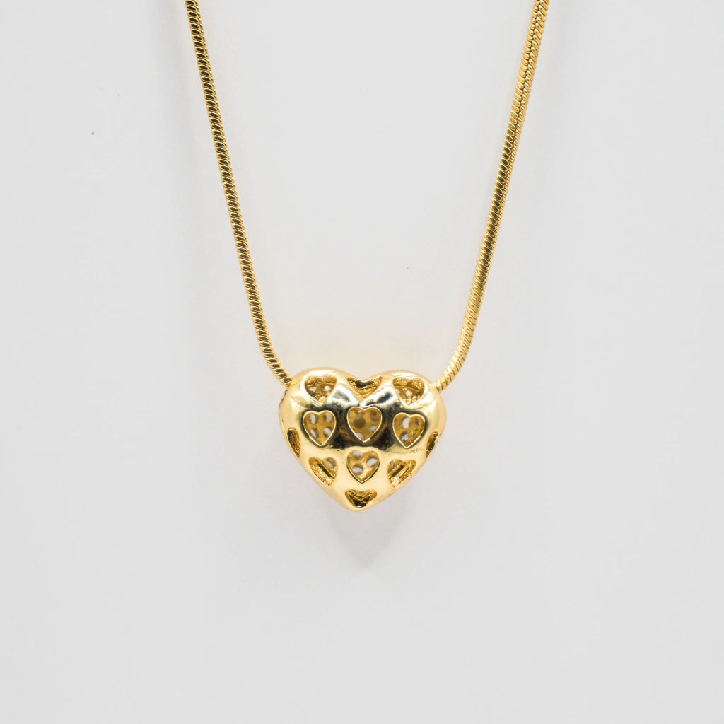 COLLAR CORAZÓN DOBLE CARA