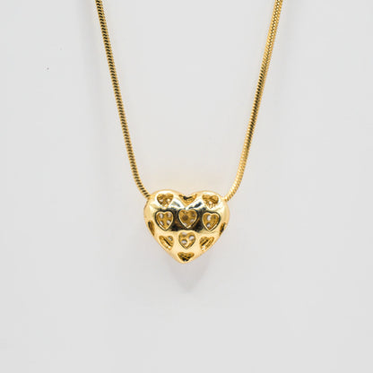 COLLAR CORAZÓN DOBLE CARA